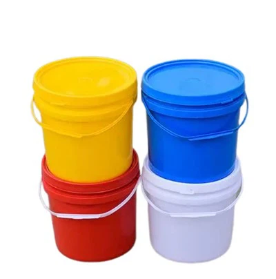 Háztartási kerek műanyag vödör fedéllel